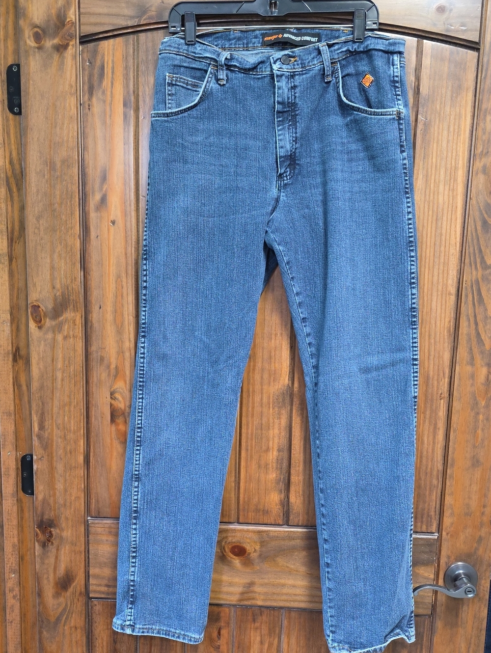 Wranglers FR Men's Blue Jeans - Relaxed Fit - Size 35x34